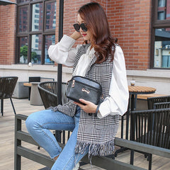 Soft PU Leather Ladies Messenger Bag Large Capacity Single Shoulder Handbag