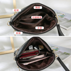 Soft PU Leather Ladies Messenger Bag Large Capacity Single Shoulder Handbag