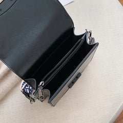 PU Lady Messenger Bag Women Shoulder Bag Girl Hand Bag Metal Button Lipstick Bag