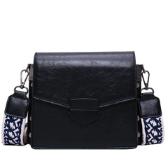PU Lady Messenger Bag Women Shoulder Bag Girl Hand Bag Metal Button Lipstick Bag