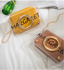Transparent Shoulder Crossbody Bags PVC Clear Bag Satchel Handbags