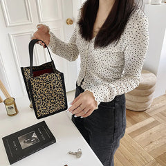 Waterproof Shoulder Bag Canvas Floral Mini Tote Female Crossbody Bags
