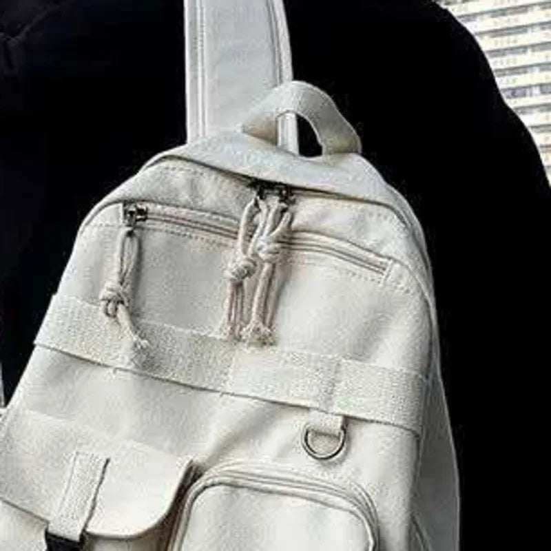 Large Capacity Schoolbag Women's High School Functional Wind Ins Tide Backpack