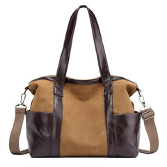 Men Canvas Shoulder Bag Carry On Luggage Tote Large Capacity