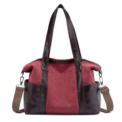 Men Canvas Shoulder Bag Carry On Luggage Tote Large Capacity