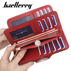 Oil Max Leather Women Long Wallet Ladies Coin Pocket Card Purse Clutch