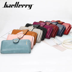Oil Max Leather Women Long Wallet Ladies Coin Pocket Card Purse Clutch