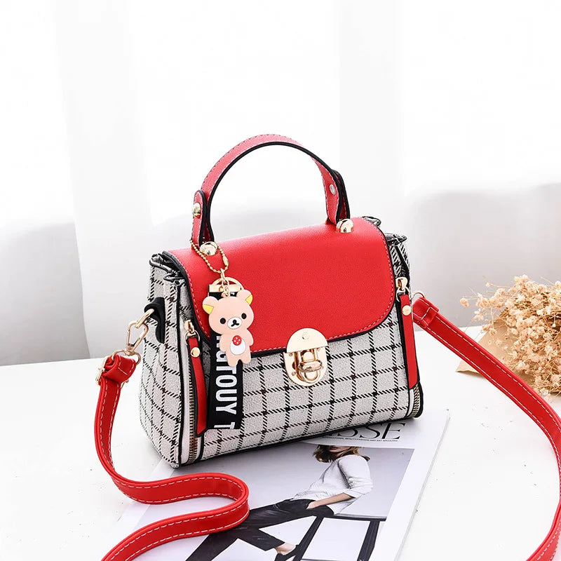 PU Candy Female Crossbody Bag Soft Material Women's Shoulder Casual Bag