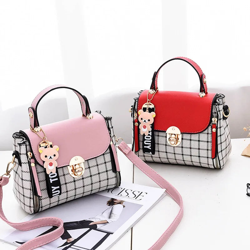 PU Candy Female Crossbody Bag Soft Material Women's Shoulder Casual Bag