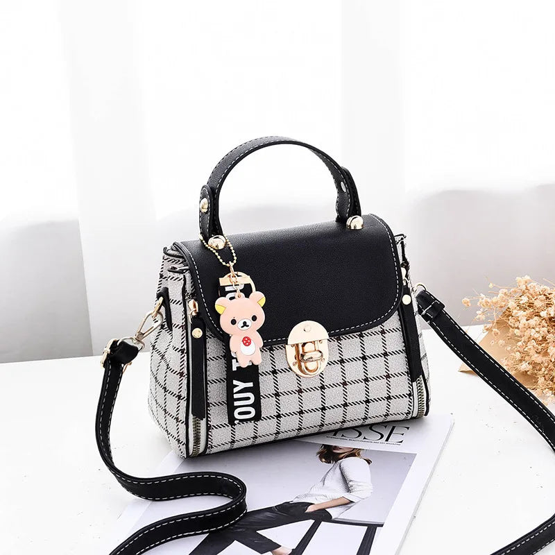 PU Candy Female Crossbody Bag Soft Material Women's Shoulder Casual Bag