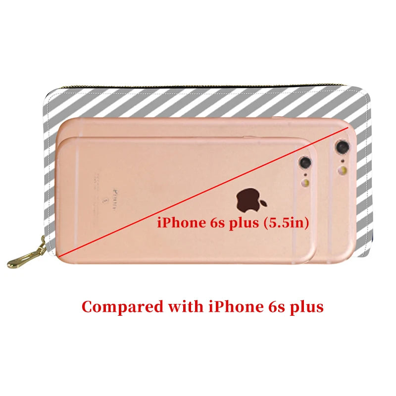 Personalized Picture Long Wallet Clutch Bag Women Wallet Christmas Gift