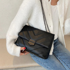 Rhombus Chain Crossbody Retro Tote Handbag