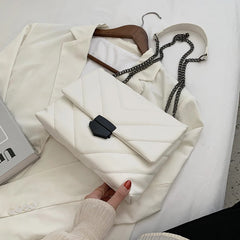 Rhombus Chain Crossbody Retro Tote Handbag
