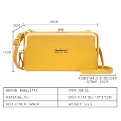 Small Yellow Women Shoulder Bag Mini Bags Gift For Girl