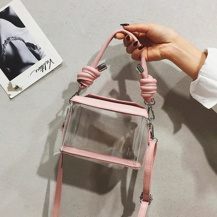 Summer Pvc Transparent Jelly Small Purse Handbag Beach Bags Tote Clutches