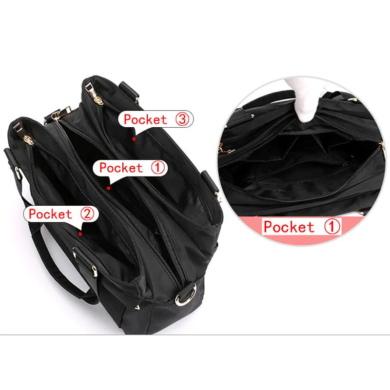 Nylon Travel Bag Women Handbags Totes Shoulder Bag