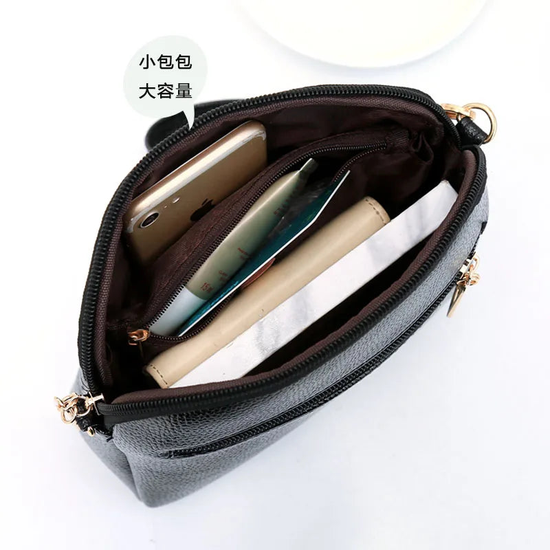 Retro Shoulder Bag Bucket Handbag with Dual-use Large Capacity