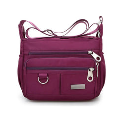 Waterproof Nylon Messenger Bag for Women Crossbody Shoulder Bag