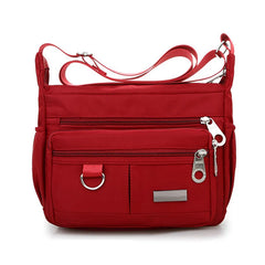 Waterproof Nylon Messenger Bag for Women Crossbody Shoulder Bag