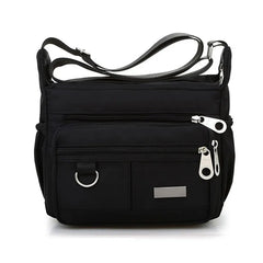 Waterproof Nylon Messenger Bag for Women Crossbody Shoulder Bag