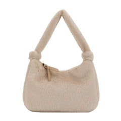 Women Winter Faux Fur Shoulder Bag Lady Handbag Female Party Tote Bag