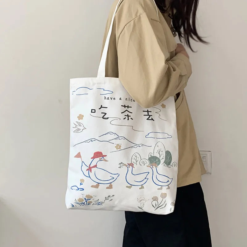 Women's Canvas Bag Lightweight Single Shoulder Bag