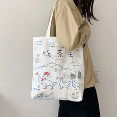 Women's Canvas Bag Lightweight Single Shoulder Bag