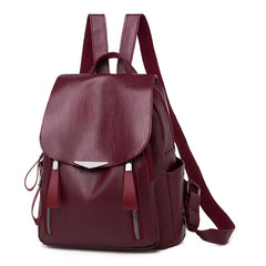 PU Leather Backpack Schoolbag For Girls