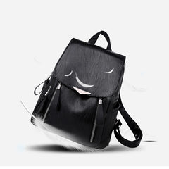PU Leather Backpack Schoolbag For Girls
