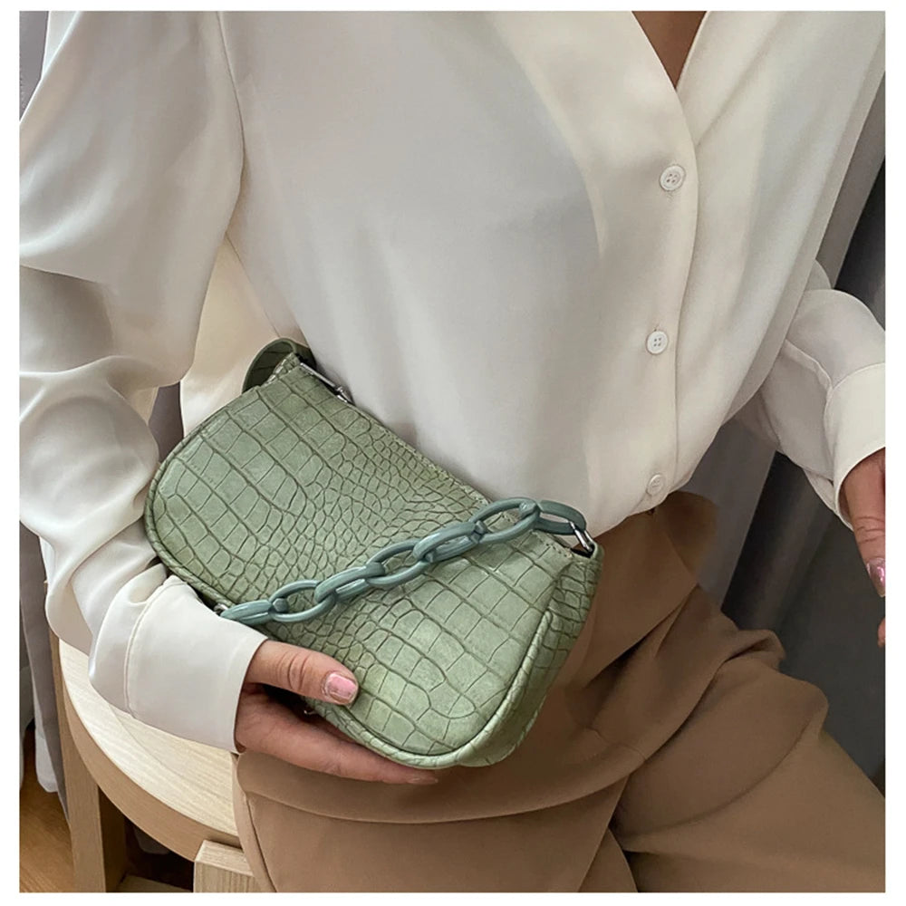Mini Retro Shoulder Bag Women Messenger Handbags PU Leather