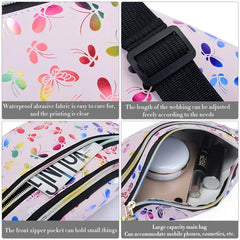 Colorful Cartoon Waist Bag Women Fanny Pack Travel Girls Bum Bag