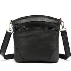 Natural Cow Leather Messenger Bag Small Crossbody Shoulder Bags For Women