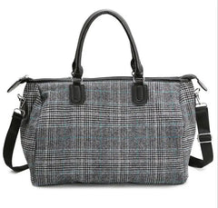 Women's Portable Travel Bag Large Capacity Cylinder Luggage Bag