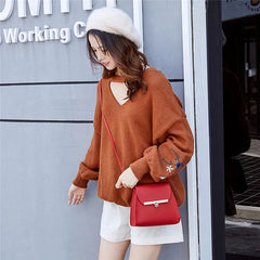 Flap Shoulder Leather Phone Bags Women Girls Small Messenger Bag