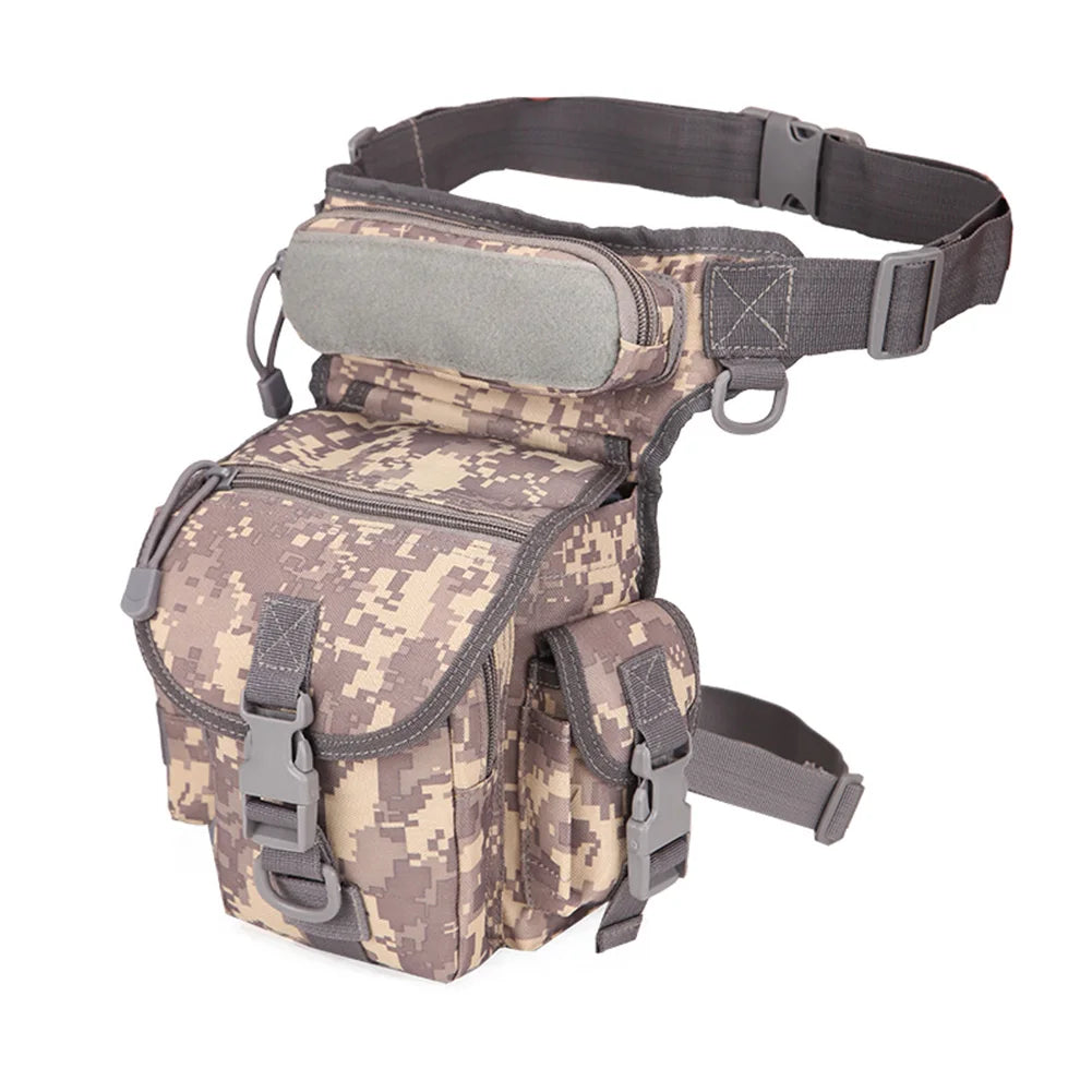 Sports Camo Print Leg Bag Hip Drop Belt Motorcycle Messenger Shoulder Bags