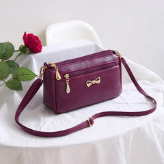 Summer Women Shoulder Bag Large Capacity Multi-zip Crossbody Bag
