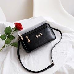 Summer Women Shoulder Bag Large Capacity Multi-zip Crossbody Bag