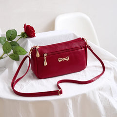 Summer Women Shoulder Bag Large Capacity Multi-zip Crossbody Bag