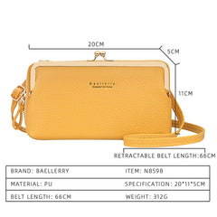 Yellow Small Women Bag Female Bags Top Phone Pocket