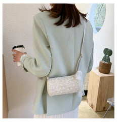 Summer Women Lace Straw Bag Woven Shoulder Messenger Bags Girls Beach Travel