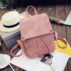 Summer Retro College Style Backpack for Women