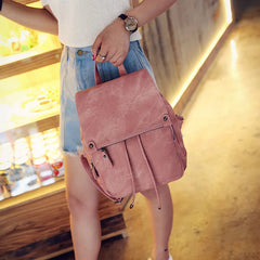Summer Retro College Style Backpack for Women