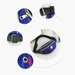 Women Belt Bag Fanny Pack Waist Bag with Earphone Hole