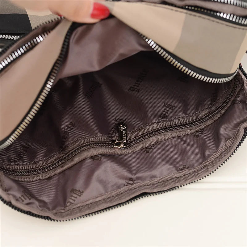 Women Plaid Pattern Composite Bag Shoulder Bags Ladies Handbags Crossbody Bags