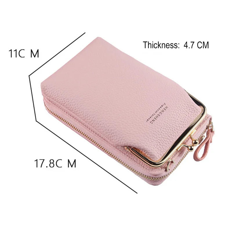 Women Wallet Small Shoulder Bag Multi-Function Phone Money Wallets Clutch