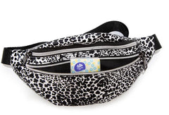 Leopard Print Waist Bag for Women, Autumn Winter Double-layer Shoulder Chest Bag