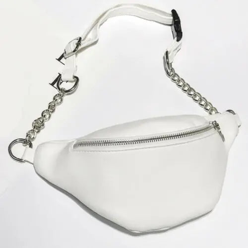Women's Waist Bag Fanny Pack PU Bag Belt Purse Small Purse Phone Key Pouch