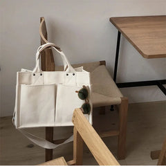 Hot Canvas Handbags Women Large Shopping Bag Reusable Shoulder Colour Jumbo Bags