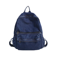 Vintage Denim School Bag Shoulder Backpack