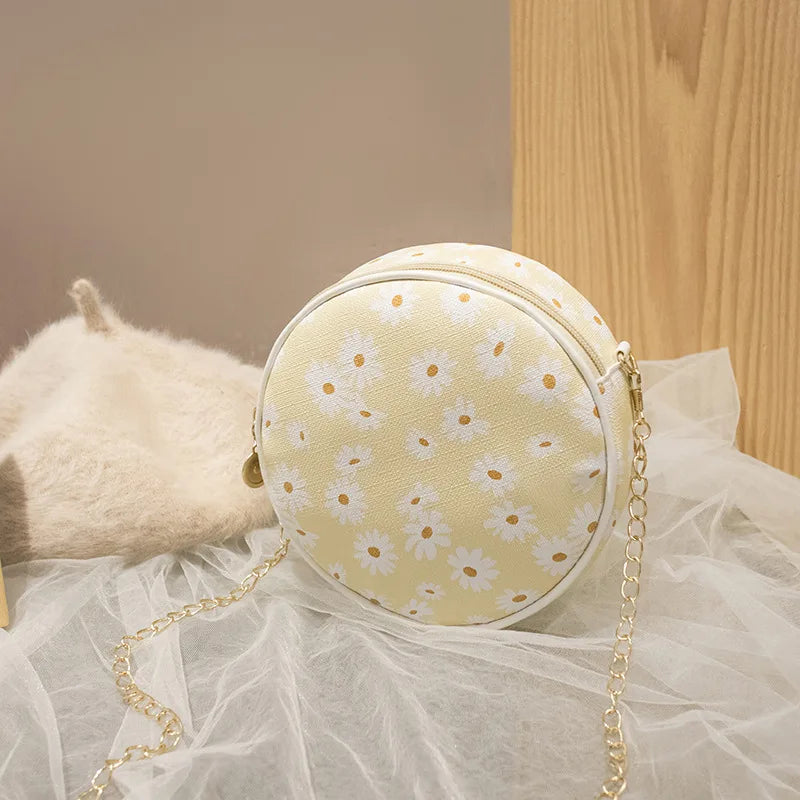 Mini Round Bag Student Shoulder Wallet Handbag